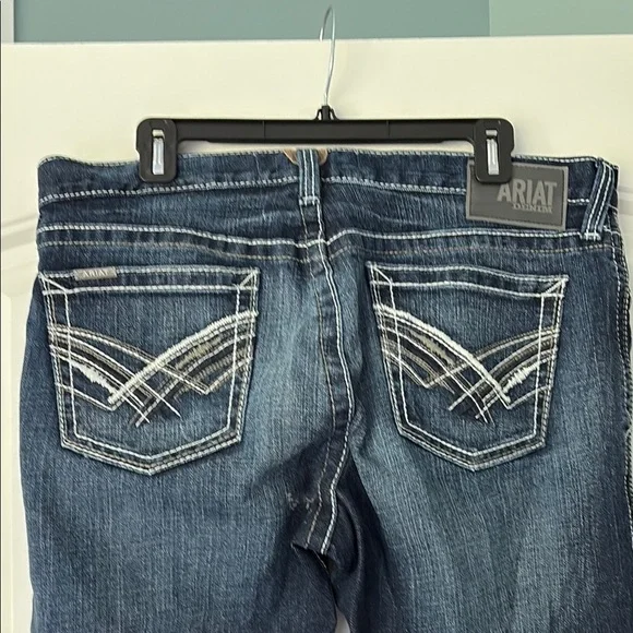 Ariat M7 Rocker Boot Dark Wash Denim Jeans Men’s Sz 35/32 - Picture 2 of 5